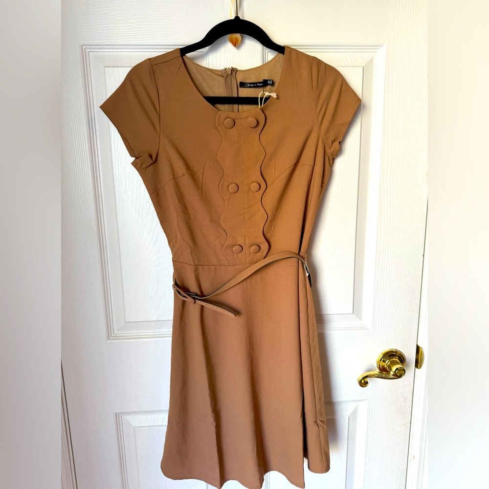Doe & Rae tan dress